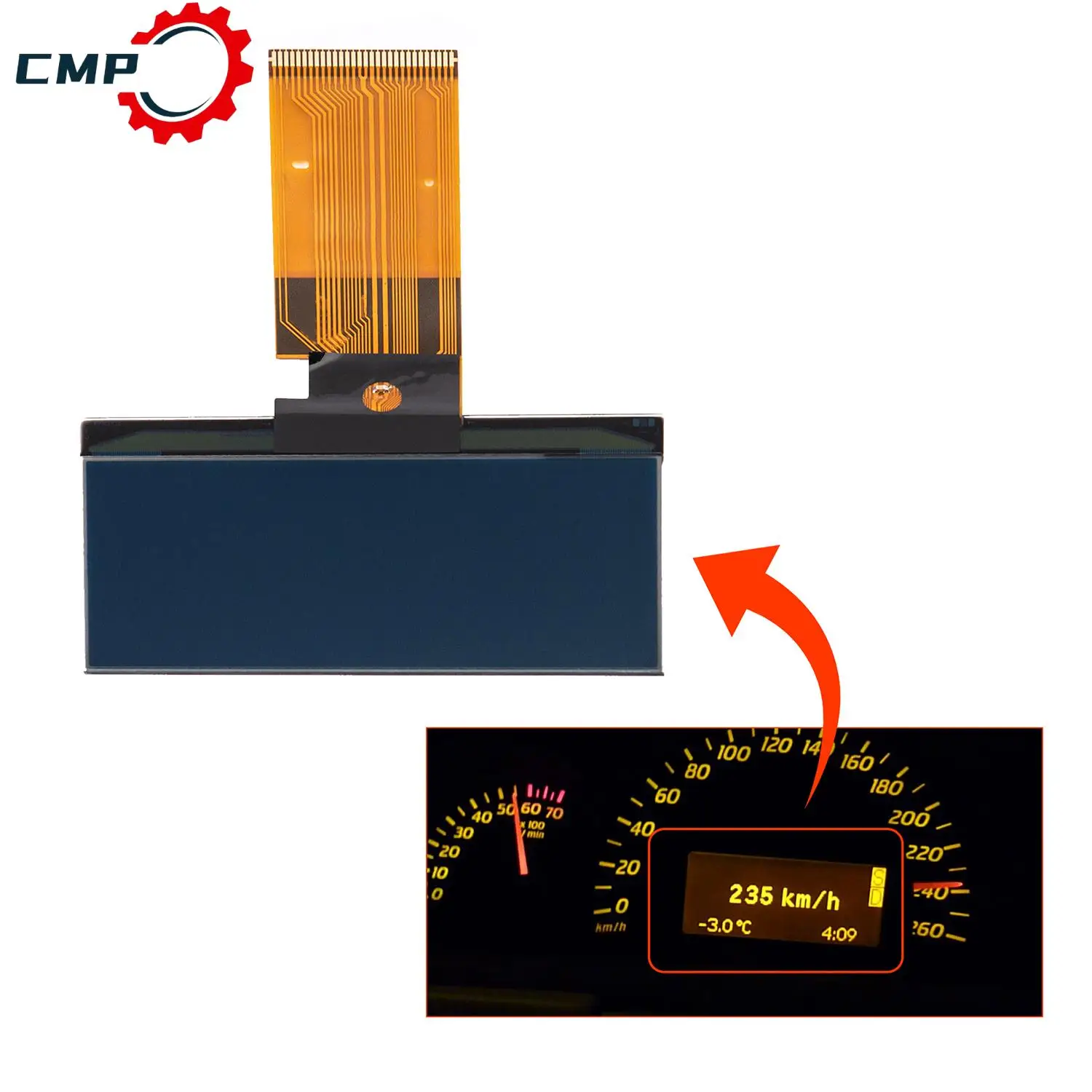 

1PC Dashboard LCD Display for Mercedes W203 C-Class (2000-2007) W463 - OEM Compatible Instrument Panel Screen Gauge Sets