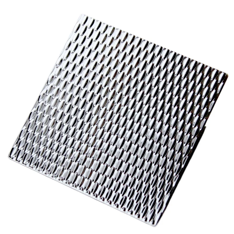 

304 316 Embossed Textured Decorative Stainless Steel Plate Millet Granular Small Raindrop Embossed Stainless Steel Plate