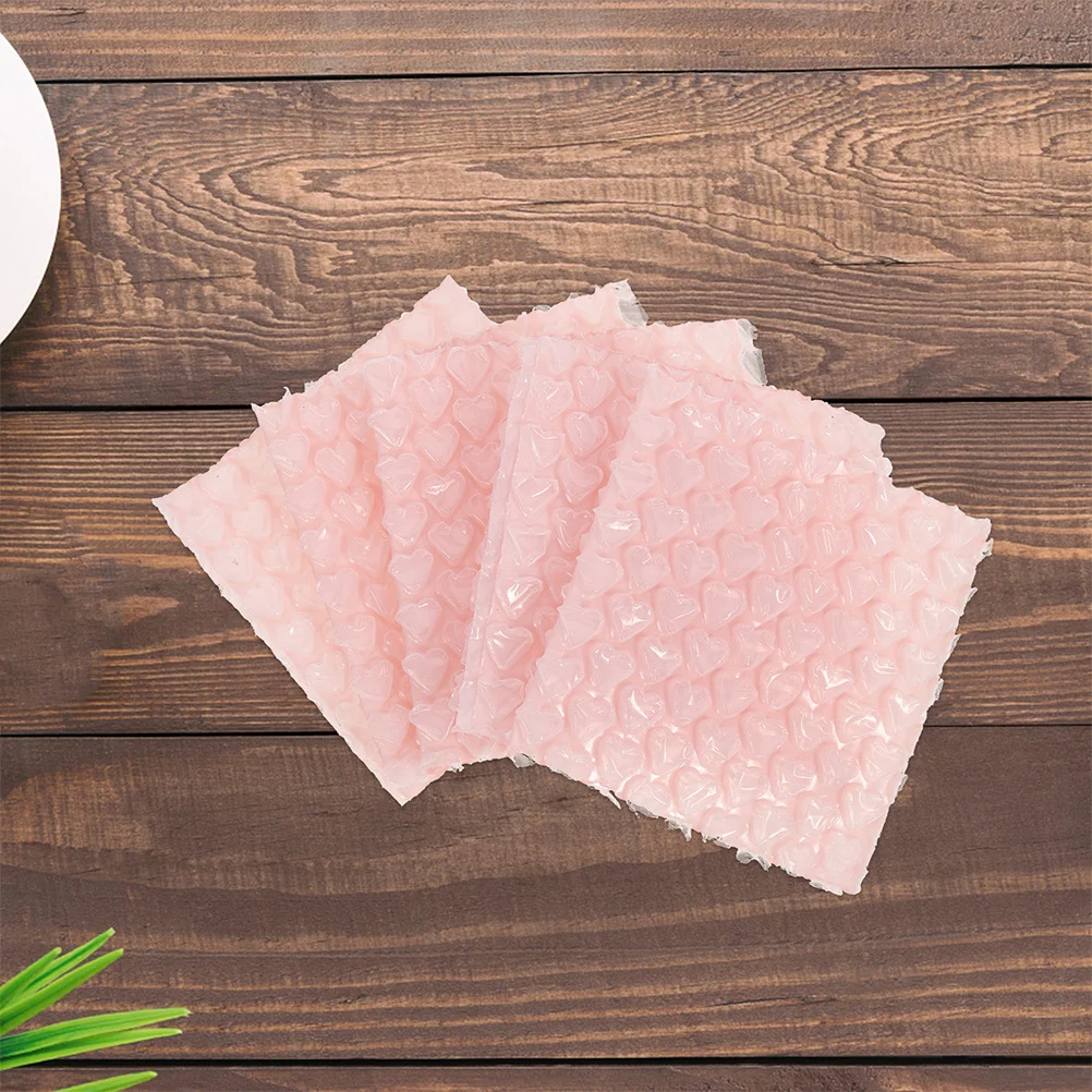 100 шт., сумки-конверты с пузырьками в форме сердца, мягкие пузырьковые почтовые конверты, упаковка, перемещение, почтовые пакеты для хранения, упаковочные конверты