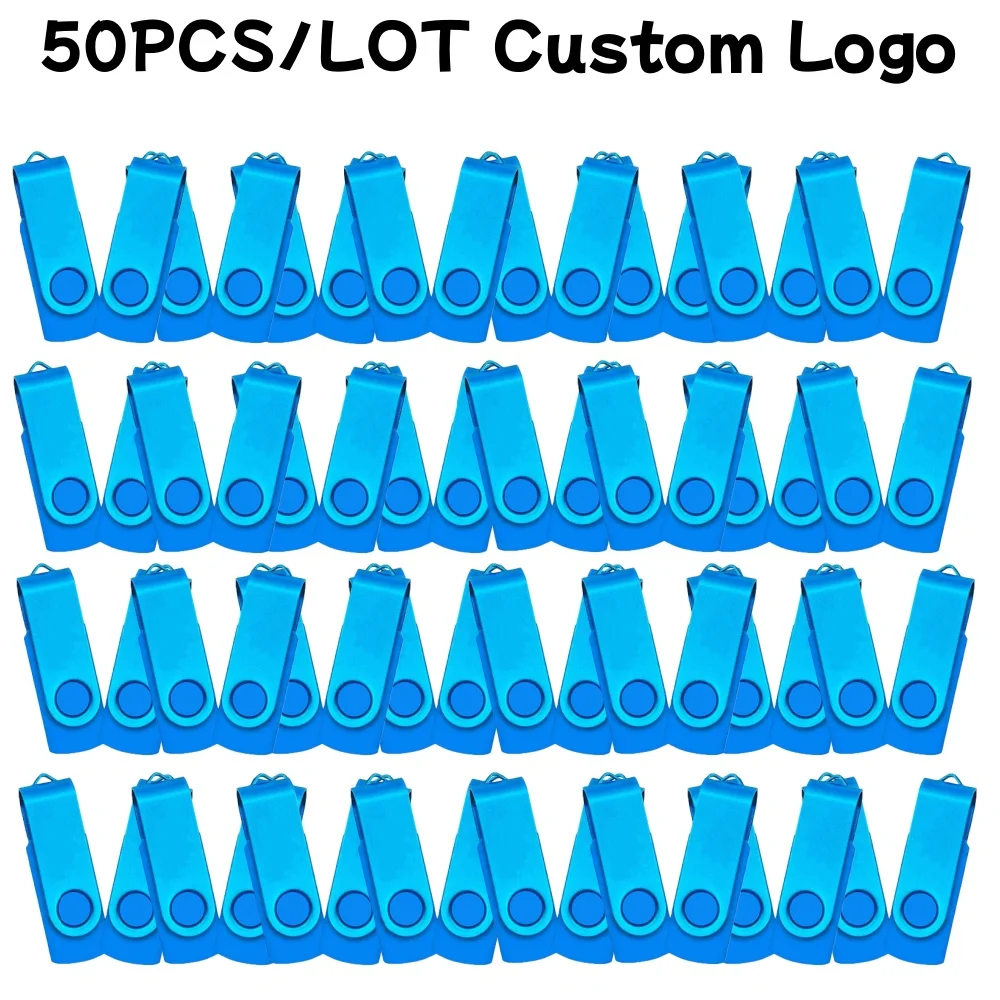 50pcs USB 2.0 Pendrive 128GB 64GB 32GB 16GB 8GB USB Flash Drive 4GB 2GB Free Laser Logo 2.0 USB Flash Drive Stick Best Gift