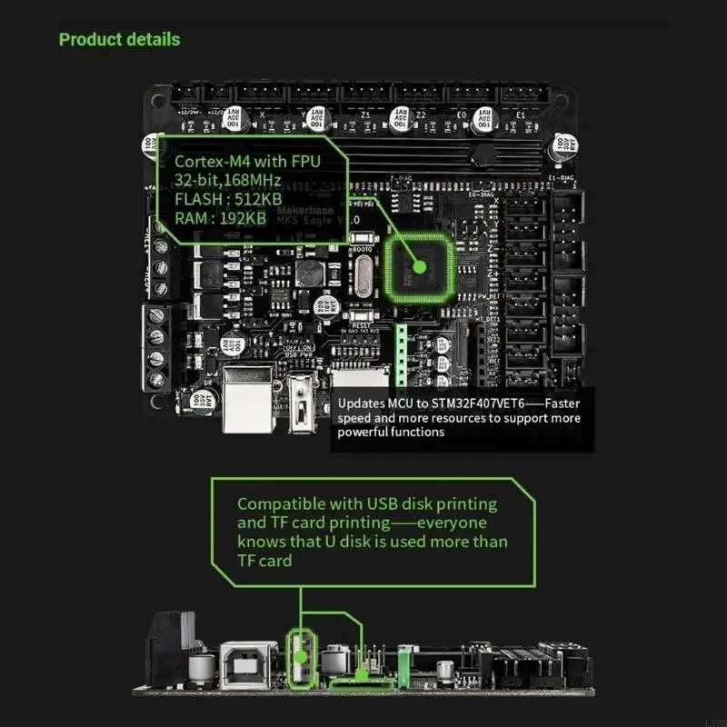  MKS 32Bit Control Board 3D Printer Parts TMC2209 UART Onboard TFT Screen USB Print 3D Printer Control Board