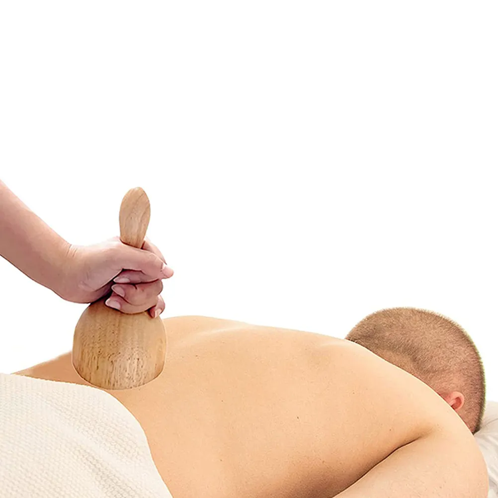 

2Pcs Gua Sha Massage Tools Brown Simple Structure Strong Adsorption Cup Shaped Suction Massagers Body Care Scraping Massage