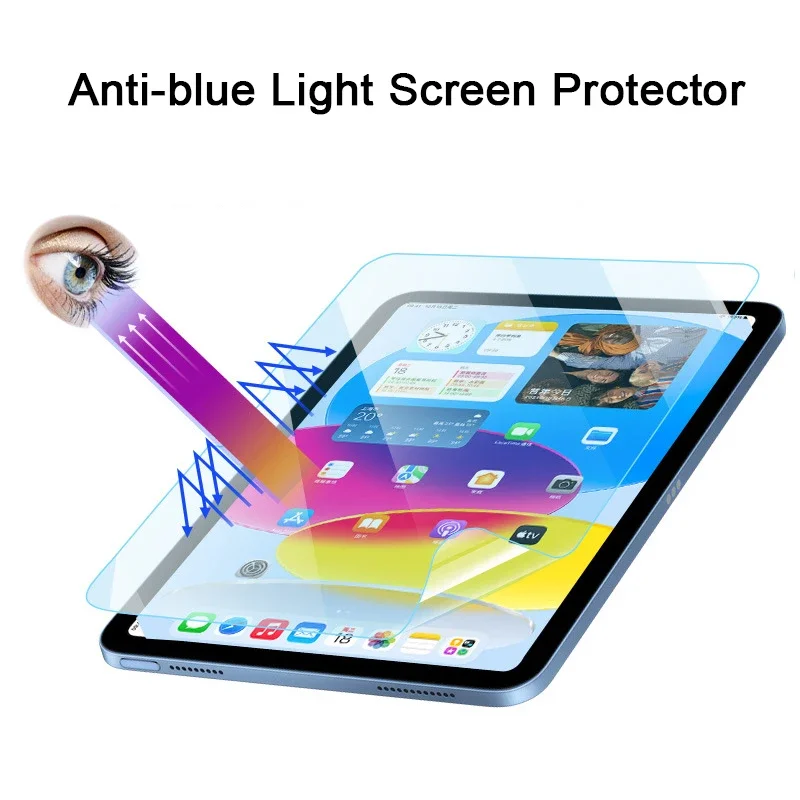 For iPad 10.2 inch 10th 10.9 2022 Air 1/2/3/4/5 Pro 11 Screen Protector 9.7 10.5 12.9 Mini 6 Eye Protection Anti-blue Light Film