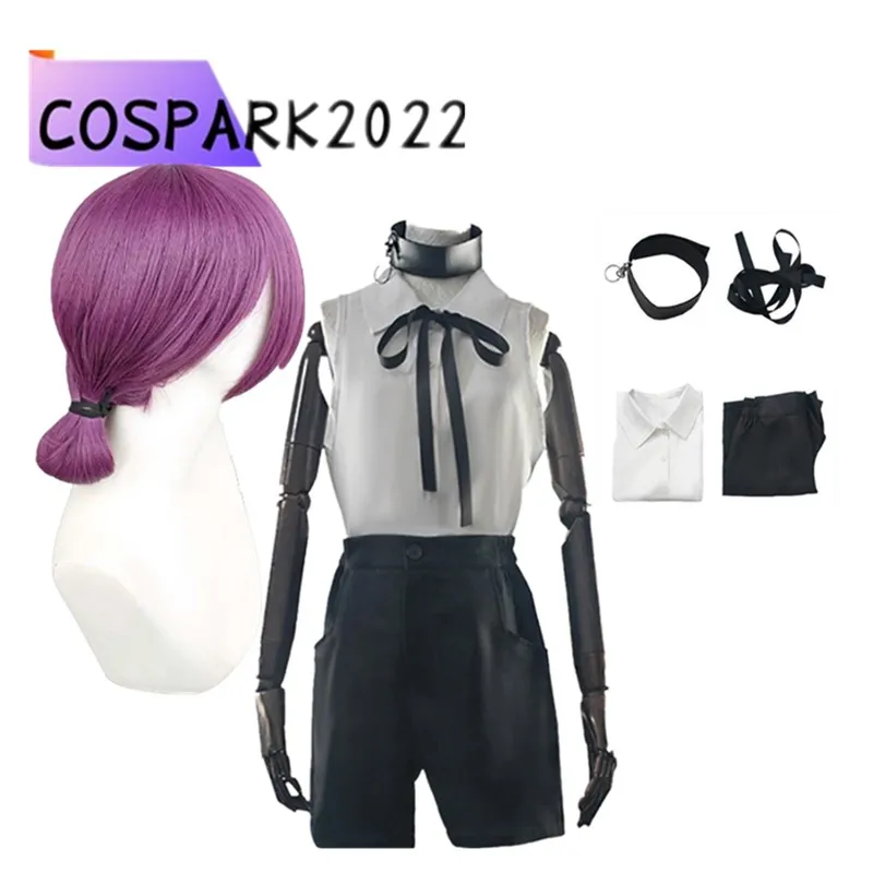 

Маскировка Резе, парик для косплея, рубашка, костюм с цепочкой, аниме, пила, женский топ, шорты, шейный ободок, наряды, роликовый карнавальный костюм на Хэллоуин