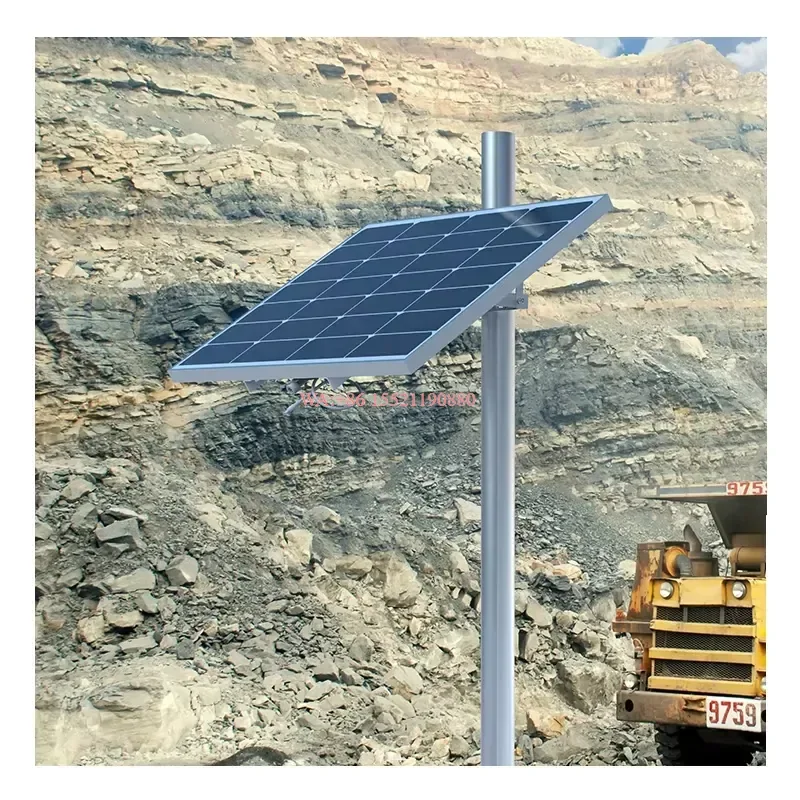 WMWMNU Complete Solar Security System 12V Output Panel Kit with Solar Panel and Lithium Battery for Starlink Router