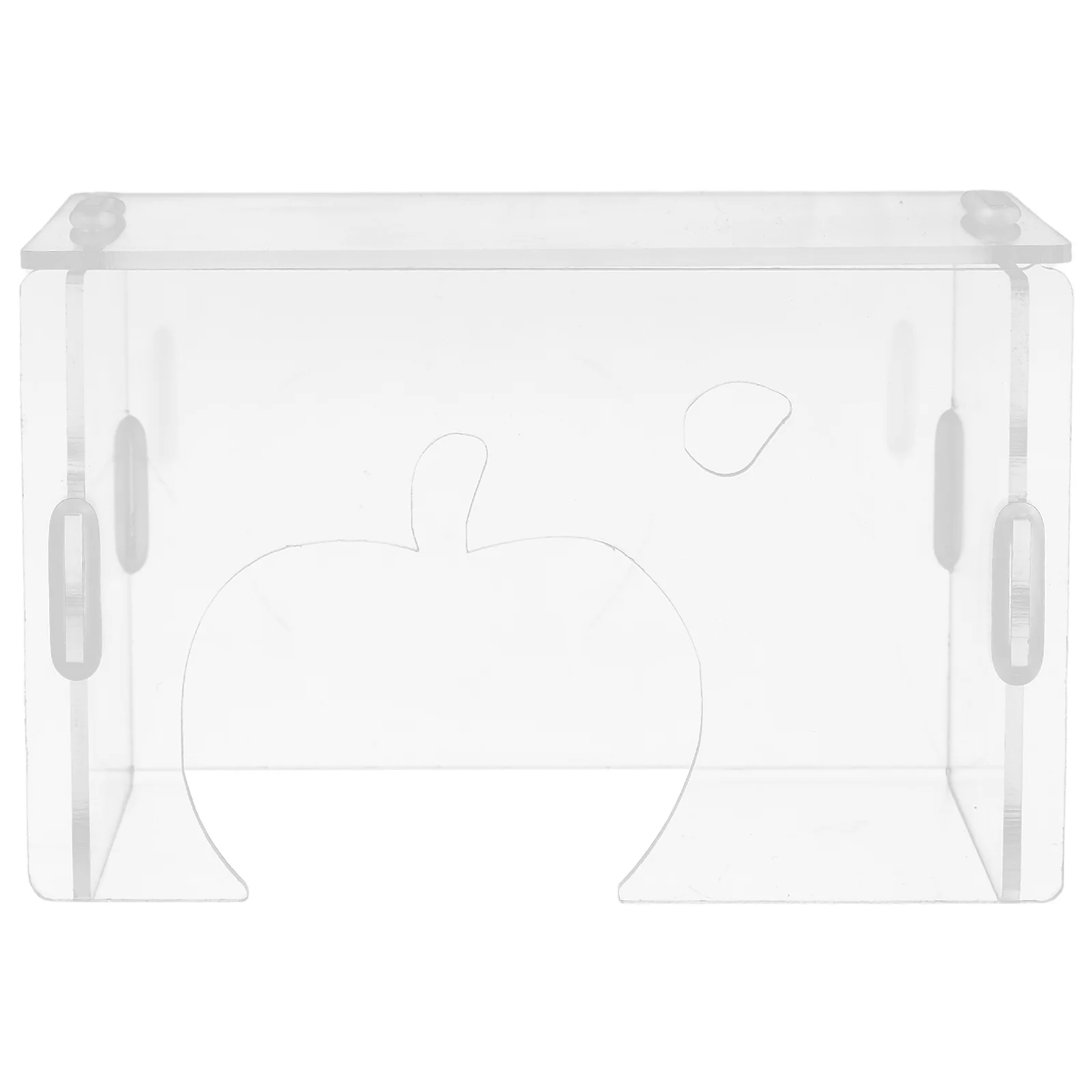 

Transparent Hamster Hideout Clear Acrylic Small Animal Shelter House for Dwarf Hamsters Gerbils Hedgehogs Rats Mice Habitat