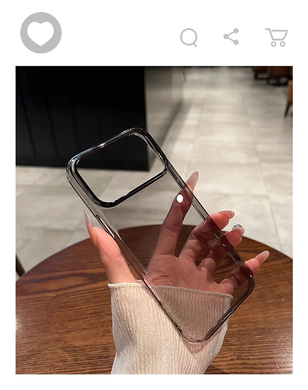 Ultradünne Transparente HD-Hartschalenhülle für iPhone 18 17 Pro Max Air 16 15 14 13 12 Plus Schlanke Einfache Klare Matte Frosted Hülle – Detail 14
