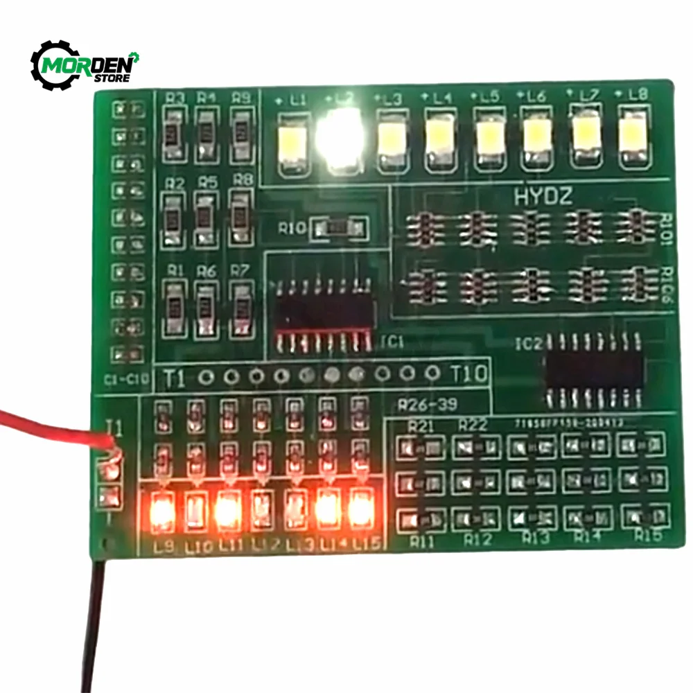 DIY Electronic Kit  Led Module 1801 SMT SMD Component Soldering Project Suite FM Radio Transmitter Board Module Learning Kit