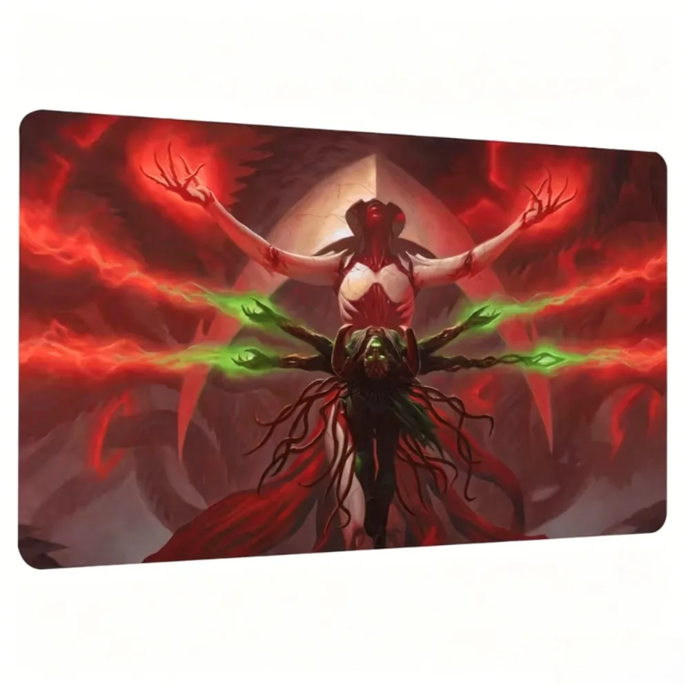 Fantasy pattern,TCG/CCG card game pad,made of durable rubber with thick and antislip texture,suitable for collectible card games
