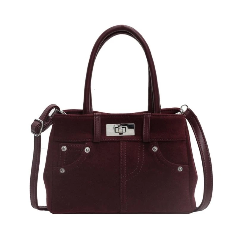 

Matte Crossbody Bag Retro PU Shoulder Bags with Adjustable Strap for Women