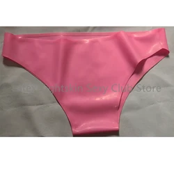 Pink Latex Briefs Panties Rubber Underwear Fetish Shorts Sexy Customize 0.4mm for Women Wear