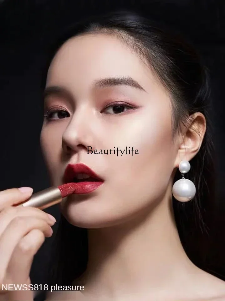 Small Gold Diamand Lipstick National Style Long-Lasting Moisturizing Discoloration Resistant Lipstick