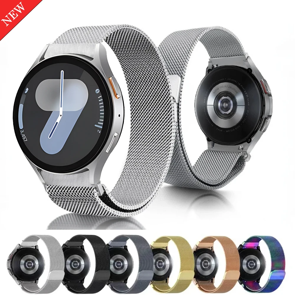 No Gap Metallarmband für Samsung Galaxy Watch 7/6/5/4 44 mm 40 mm Magnetarmband für Galaxy Watch 6 4 Classic 47 mm 46 mm 47 mm Band