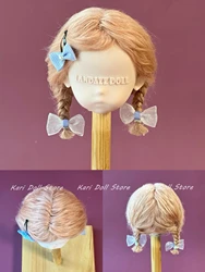 2026 Kari Doll wig Natural Hard shell pink and tender beach wool wig for Landazz Landoudou Doll 16cm head circumference