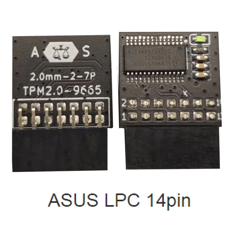 LPC TPM 2.0 Encryption Security Module Remote Card TPM2.0 Module Board For Windows 11