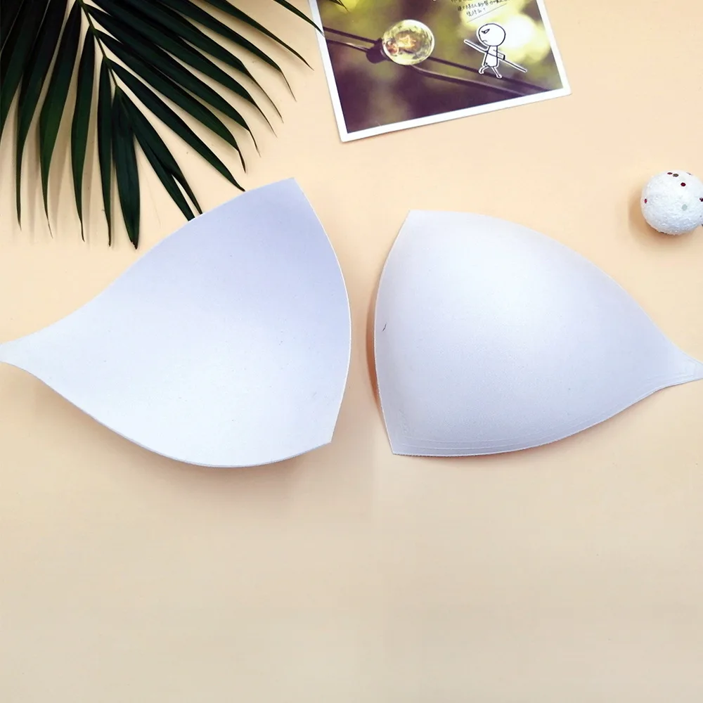 XS-XL Tank Top Large Triangle Nude White Black Bra Pads Bikini Underwear Sewing DIY Wedding Dress Swim Chest Padding Accessories