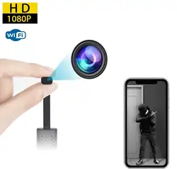 Smallest USB Mini Camera HD 1080P WiFi Security Cam For Baby Monitor with Motion Detection Night Vision for Security Hidden Card