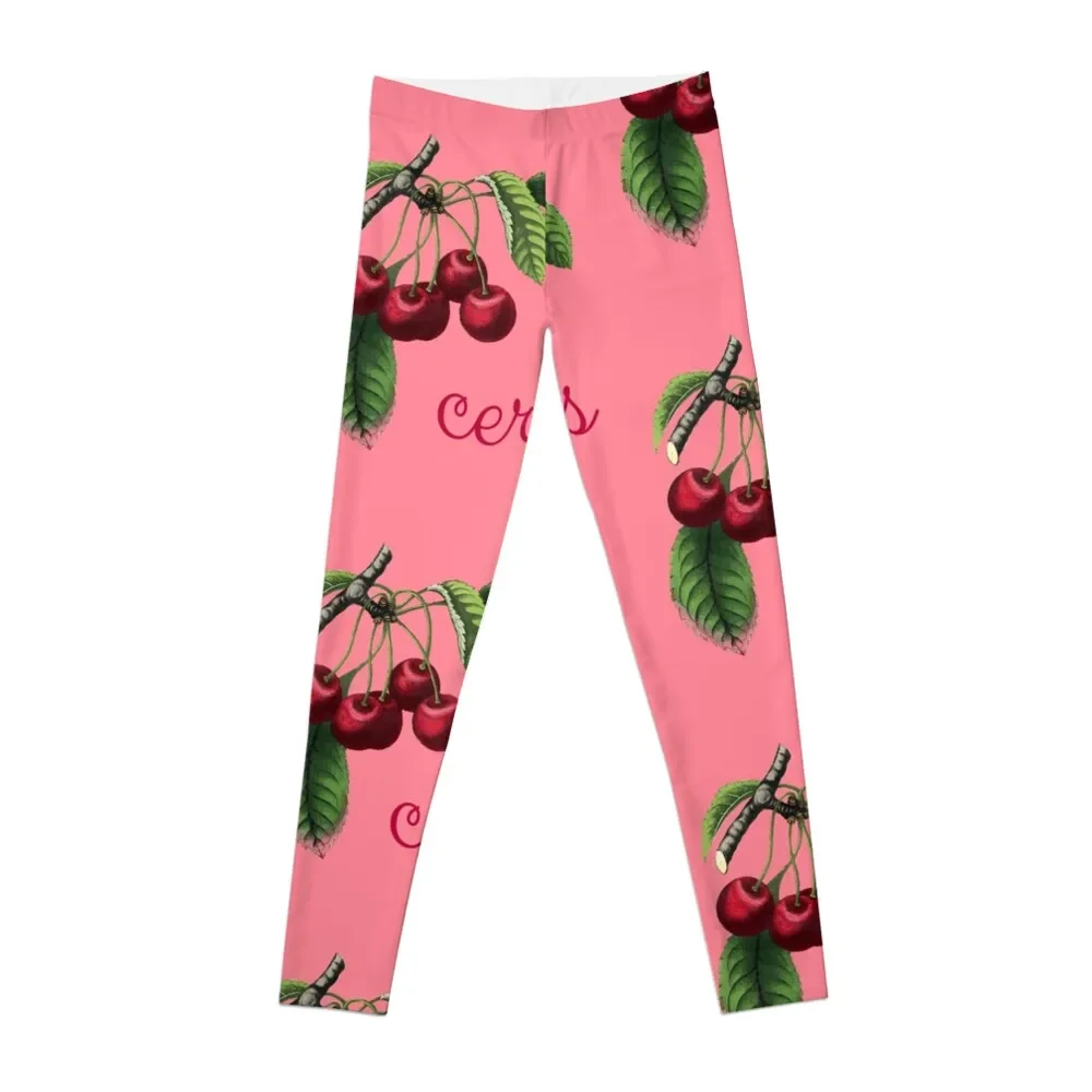 

Cerises - French for Cherries Leggings sportswear woman gym 2025 gym's sportswear Womens Leggings