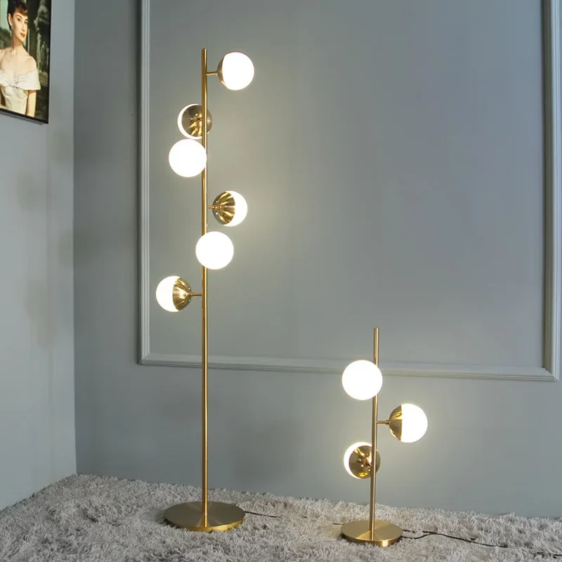

Decor Lights Bedside Desk Lamp Led Floor Lamp Nordic Loft Golden Metal Living Room Sofa Standing Lamp Hotel Bedroom Lighting