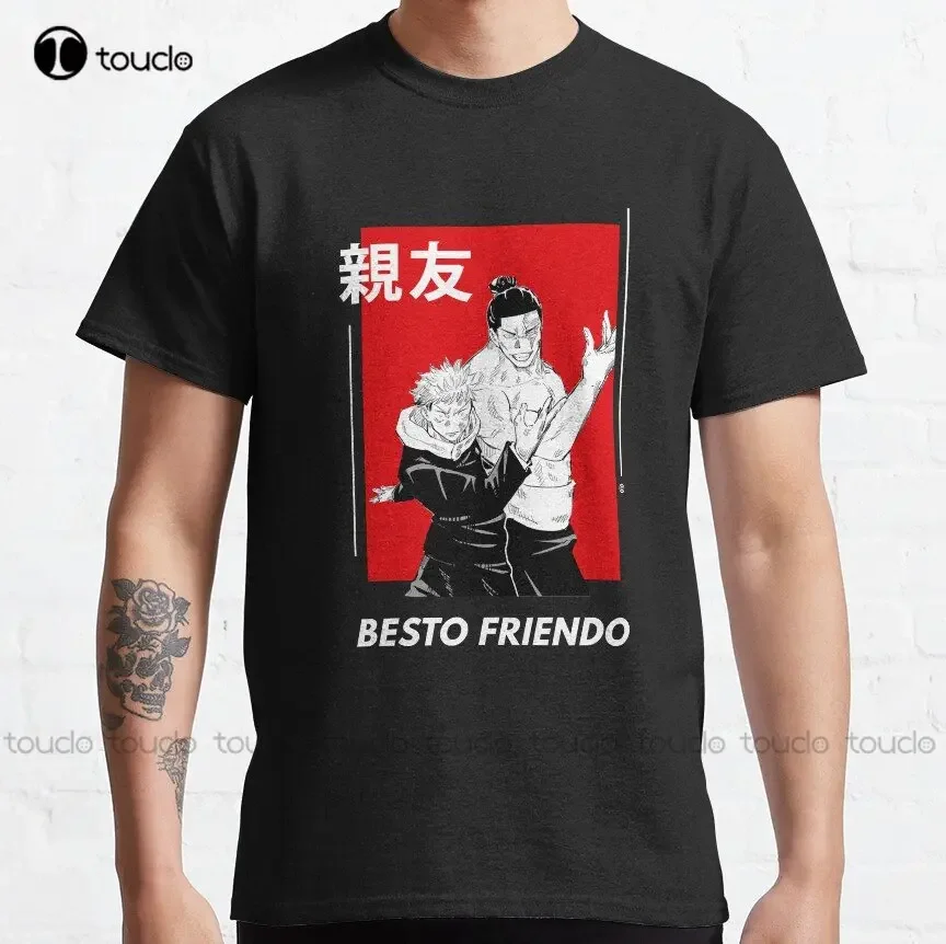 Besto Friendo - Itadori And Todo Pose Jujutsu No Kaisen Classic T-Shirt Custom Aldult Teen Unisex Digital Printing Tee Shirts