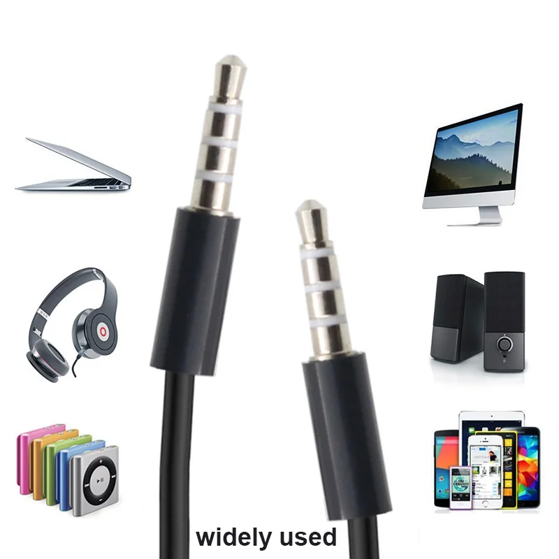 3.5Mm Jack Audio Kabel 3.5Mm Mannelijk Naar 3.5Mm Mannelijke Aux Kabel Voor Auto Smart Telefoon Hoofdtelefoon Versterker Luidspreker Aux Koord