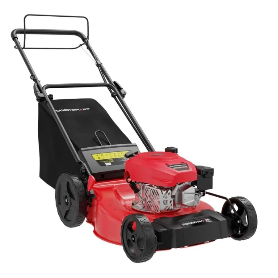 

21-Inch 3-in-1 Gas Self-Propelled Lawn Mower with 170CC OHV Engine Bagging/Mulching/Rear Discharging 6 Cutting Heights Durable