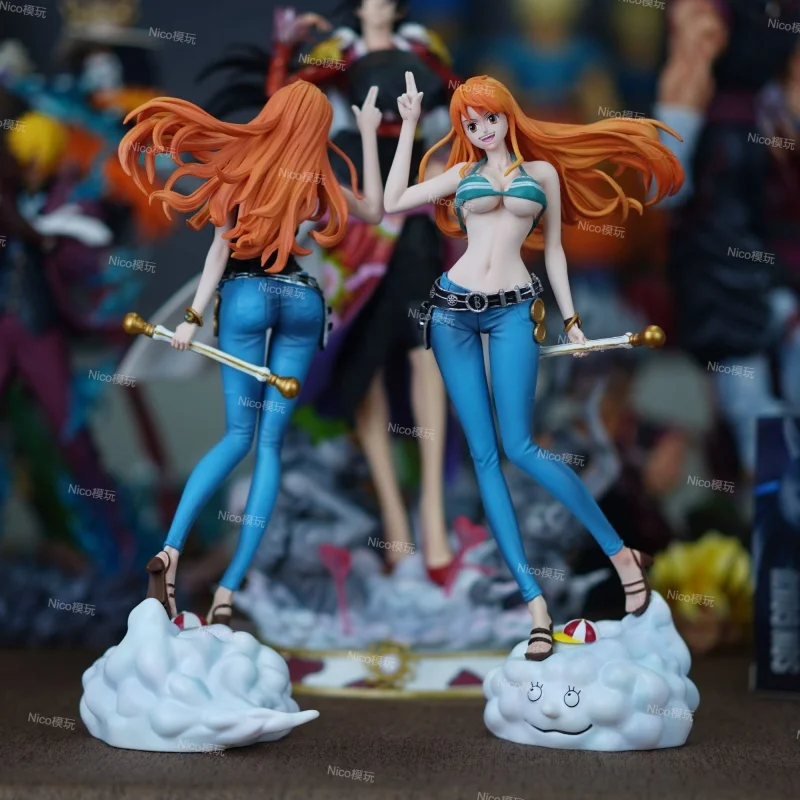 

25cm One Piece Anime C2 Nami Figure Two Years Later Beautiful Girl Pvc Model Statue Female Resonance Collectible Toys Gifts