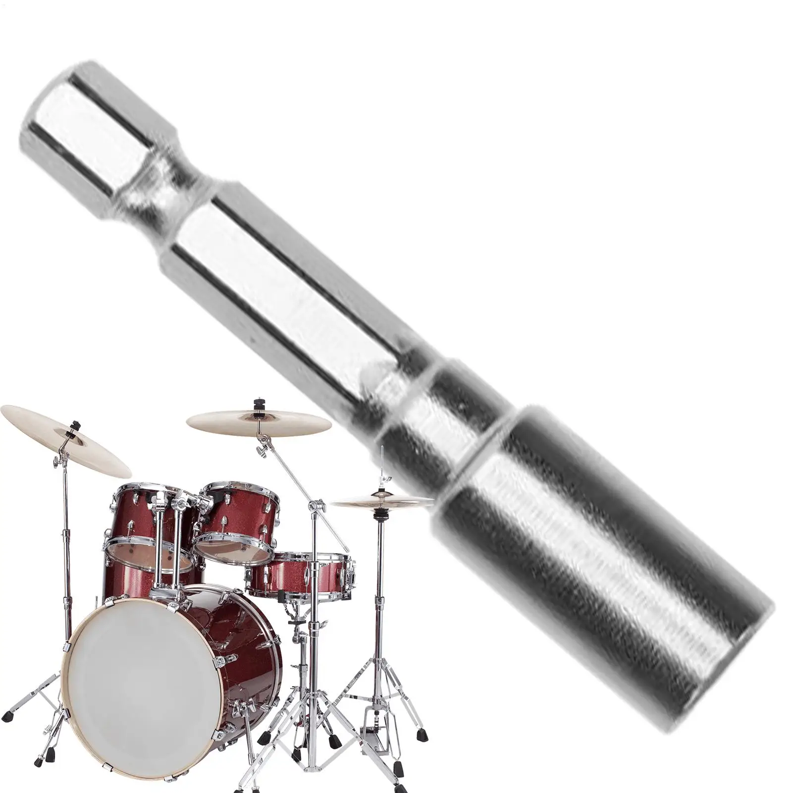 Llave de afinación de arpa, llave de afinación de tambor, afinador portátil de metal para piano, llave de afinación, accesorios de percusión para caja, jazz, viajes, hogar