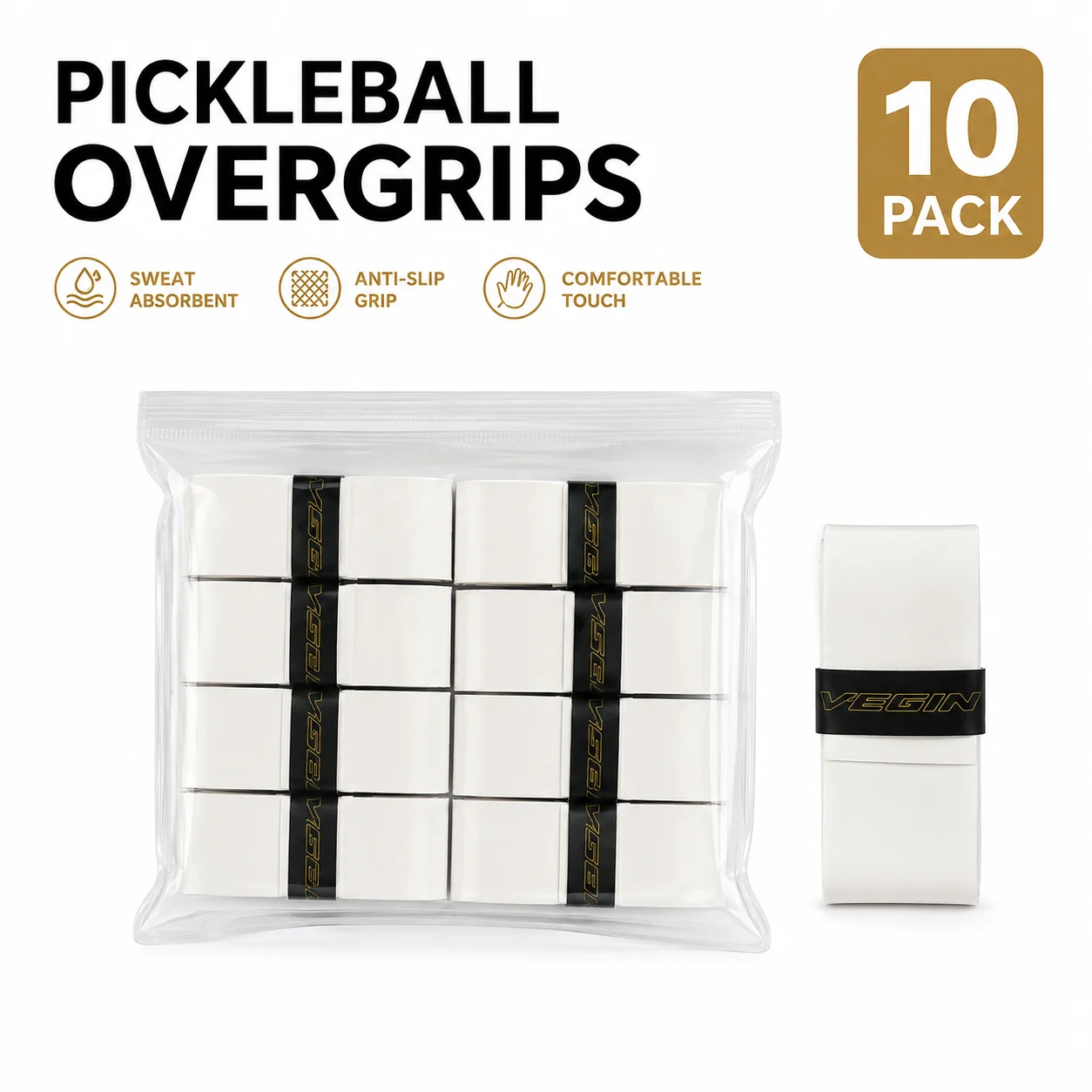 

Pickleball Overgrip Original Badminton Hand Glue Sticky Non-slip Racket Overgrip Badminton Tennis Beach Racket Sweatband grip