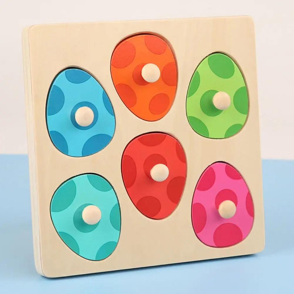 

Wooden Peg Wood Dinosaur Jigsaw Educational Early Learning Animal Domino Puzzle Montessori Preschool Toddler Puzzles