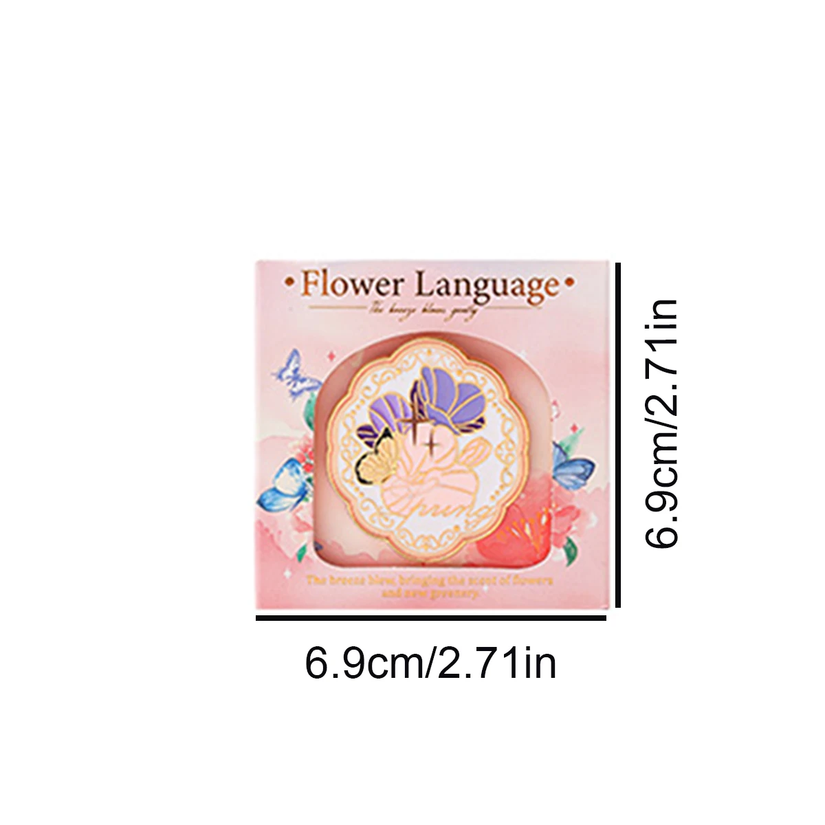 قطعة واحدة من مشبك الإشارة المرجعية المعدني بنمط زهور الفراشة، حرفية منقوشة، لمشبك تزيين تخزين المستندات المكتبية للدراسة.