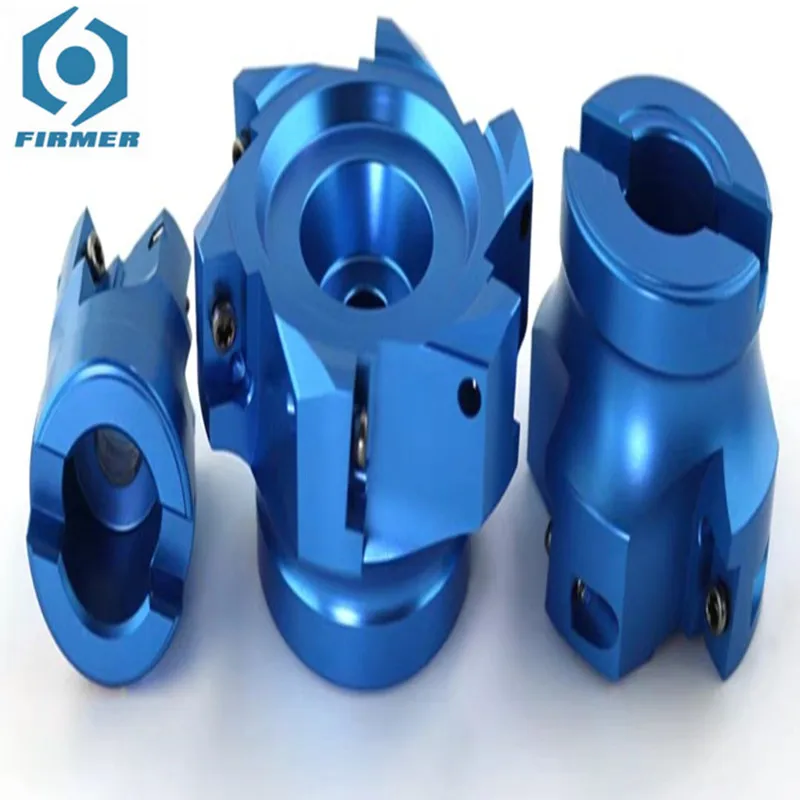 High Precision Process Aluminum Milling Cutter KM12 Model 45 Degree Angle Acrylic Electroplating Anodized Coating