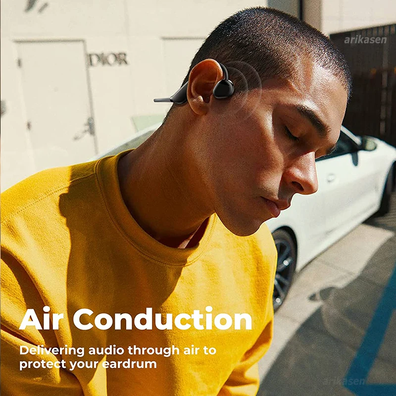 Bluetooth Headphones Open Ear High Quality Wireless Headphones Bass Sound Sports Earphone Bluetooth Handfree IP67 Waterproof