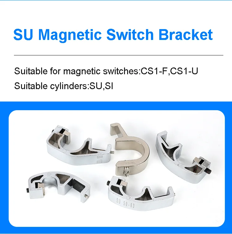 SC/SI Zylinder-Magnetschalter-Halterung Pneumatische Luftzylinder-Sensor-Befestigungshalterung für Magnetsensor-Schalter CS1-F/U CMSG DMSG – Detail 6