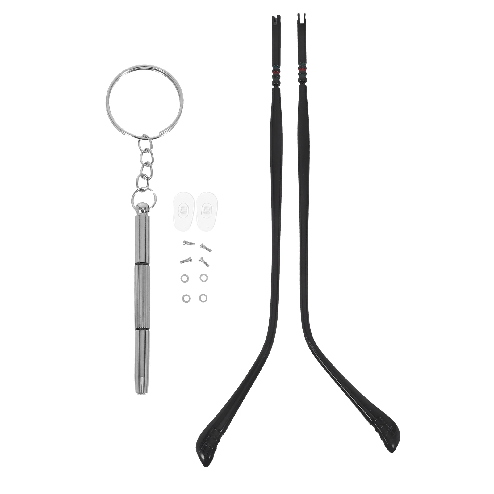 

1Pair Universal Metal Eyeglass Temple Arms Legs Replacement Durable Repair Kit Silver Replacement Arm Temple Eyeglass Arms Legs