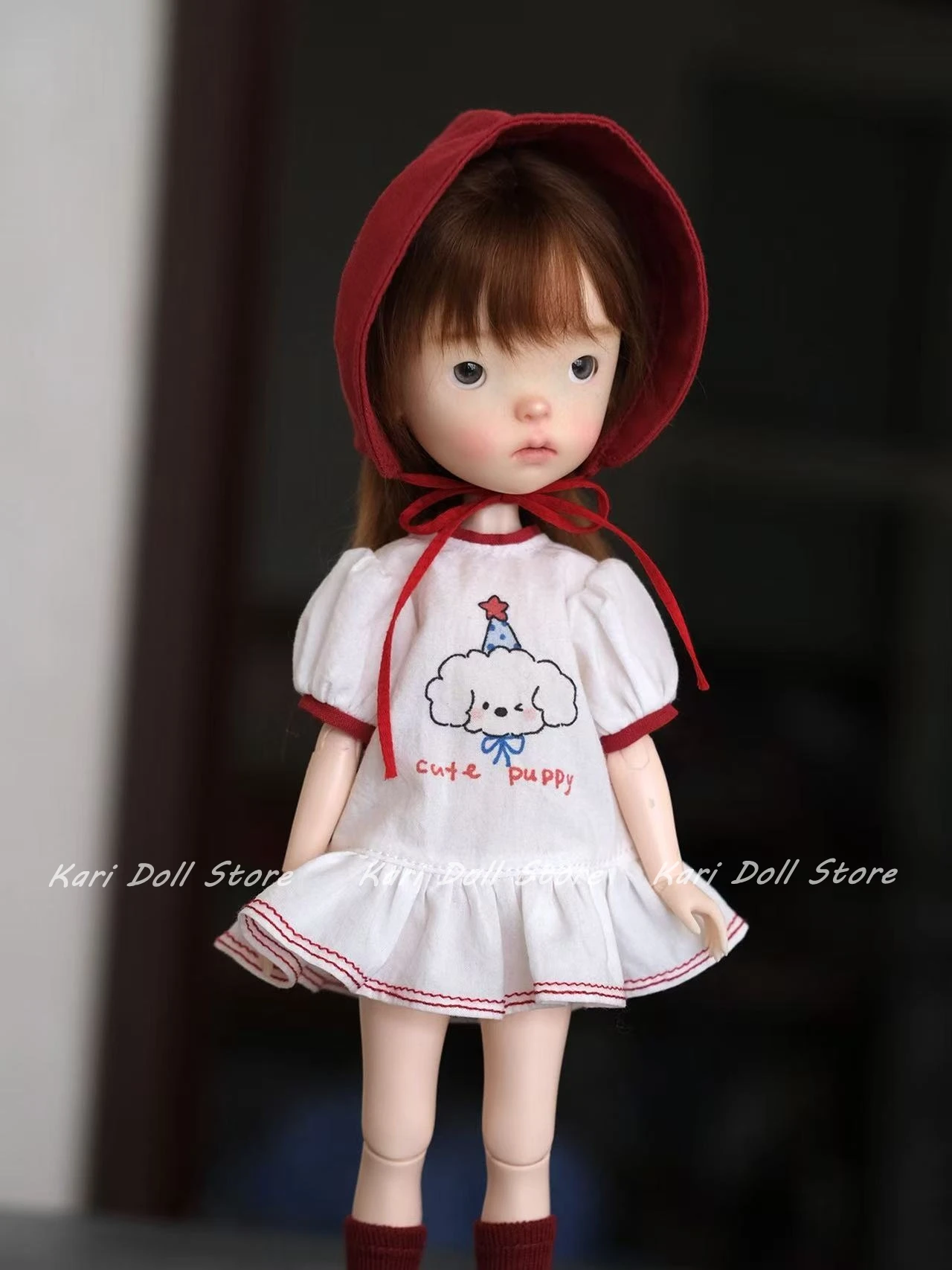 2026 Kari Doll Clothes Red hat and skirt set for Landazz Landoudou ob22 Doll - Detail 1