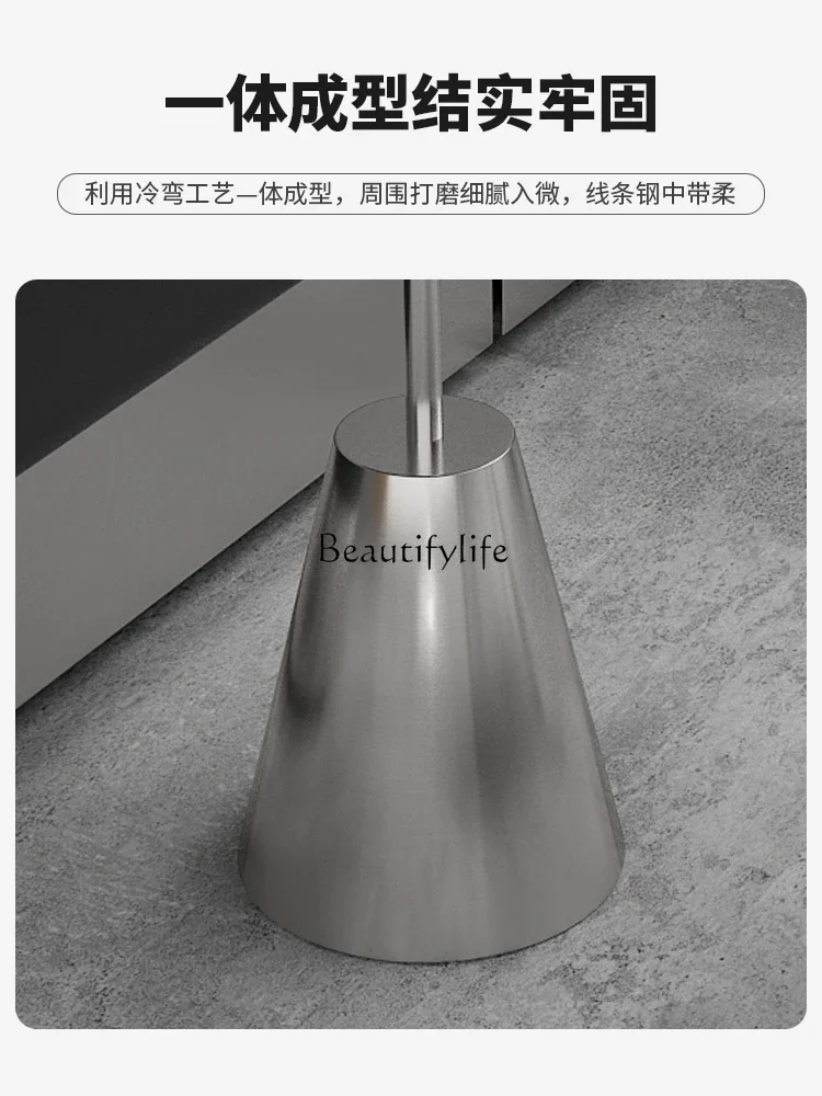 Industrial style cafe stainless steel against the wall milk tea dessert shop tables and chairs