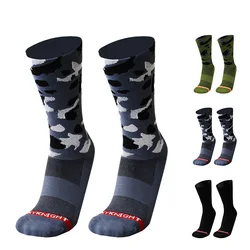 Cycling Socks Camouflage Outdoor Movement Mountain Bike Socks Compression Breathable Men Women Calcetines Ciclismo