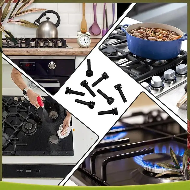 

AB98-16 Piece Grate Feet Replaces Black WB02X24790 For Gas Stovetop Range Burner Grate Cooktop Foot Bumper Replacement