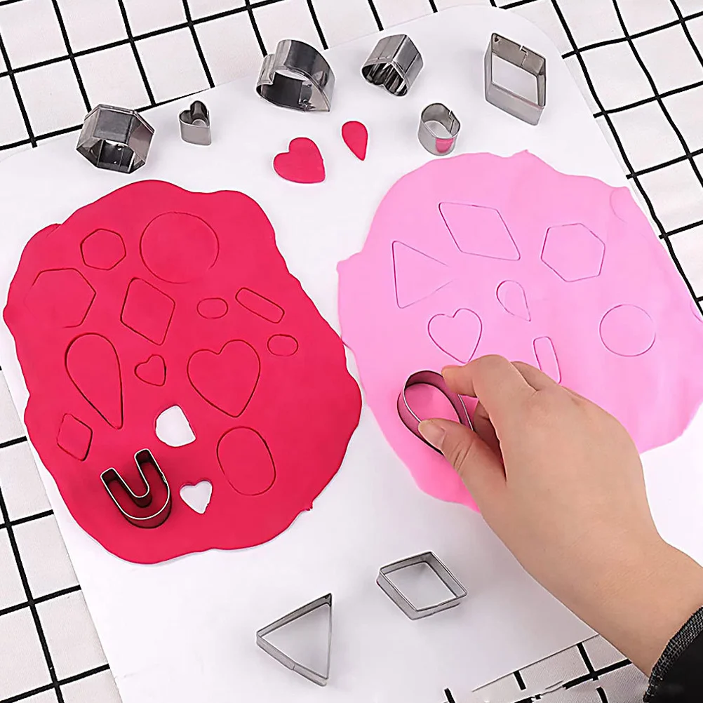 

1Set Clay Earring Cutters Polymer Jewelry Making Tools Safe Rounded Edges for DIY Earrings Necklaces Crafts Clay Tools