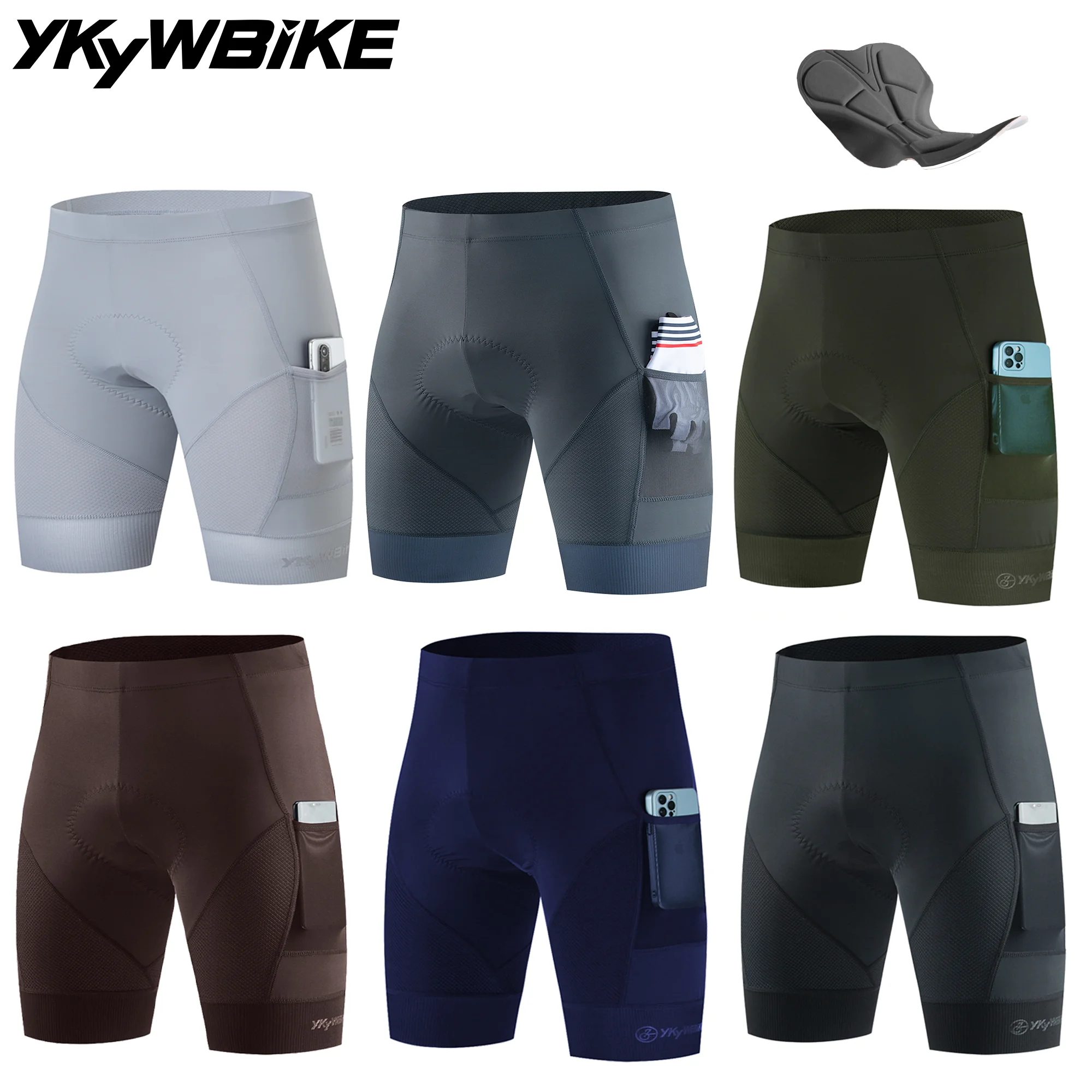 AliExpress YKYWBIKE YKYW Men's Summer Cycling Shorts Padded 2 Pocket  Comfortable Road Biking Pants MTB 3D Padded Tights Slim Fit