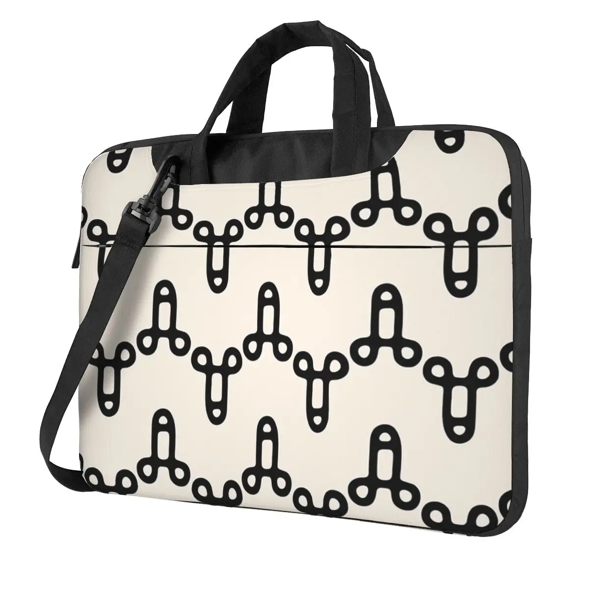 Penis Icon Pattern Light Crossbody Laptop Bag Case Computer Bag Resistant Protective Notebook Pouch for Macbook Pro Lenovo