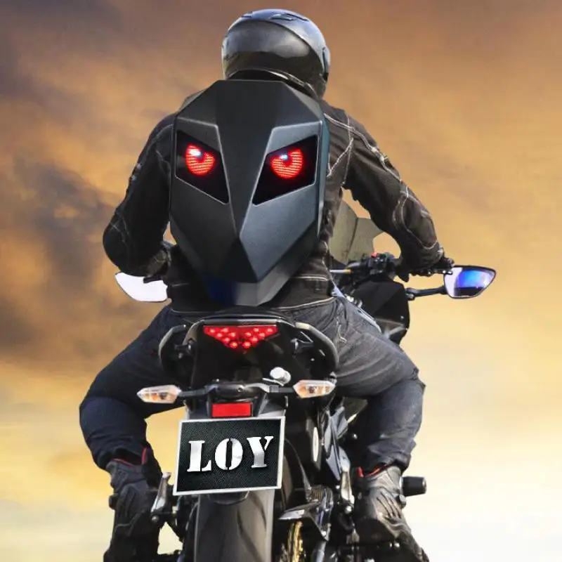 Man Motorcycle Backpack Led Waterproof Motorcycle Riding Helmet Bag Full Helmet Backpack For Men And Women Backpacks School Bag