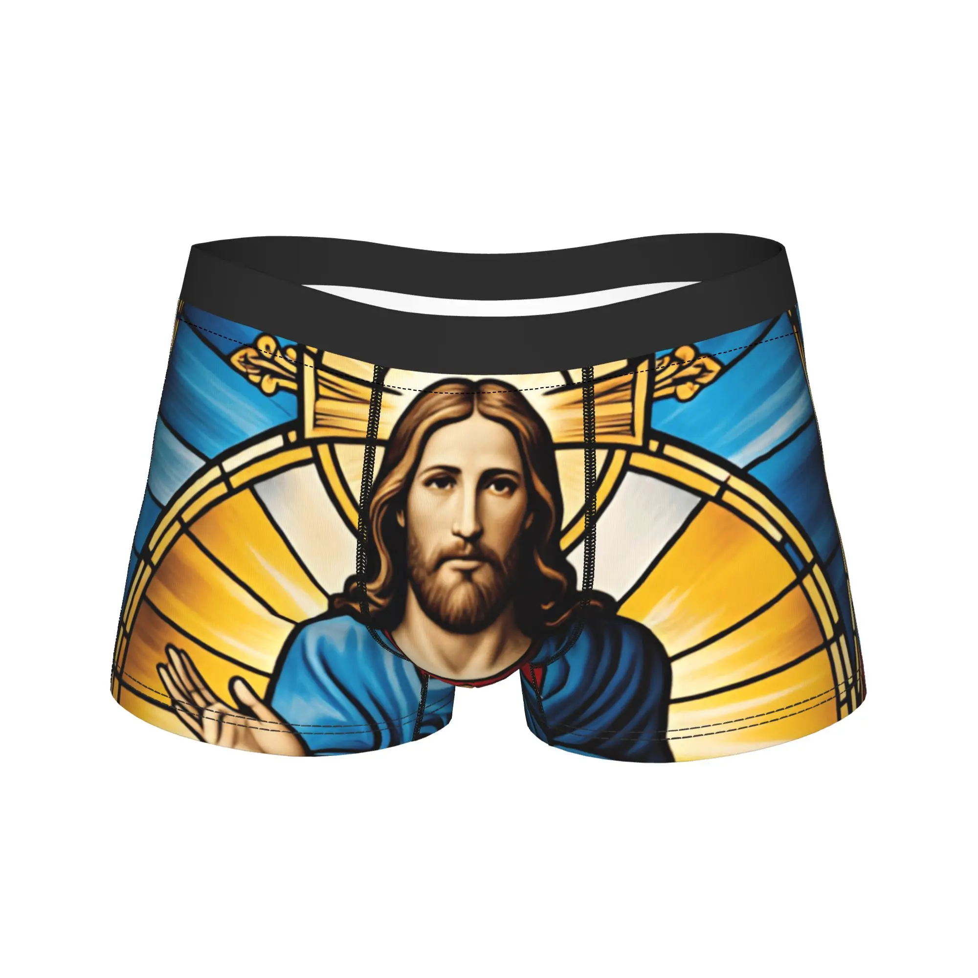 Sacred Heart Of Jesus Boxer Brief  Underwear High Quality Men's Sexy Soft Boxer Shorts Custom Oversize Panties