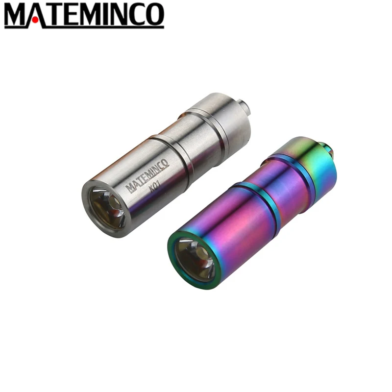 Mateminco K01 Mini Flashlight USB Rechargeable Keychain Light 100 Lumens EDC Torch Self Defense Light