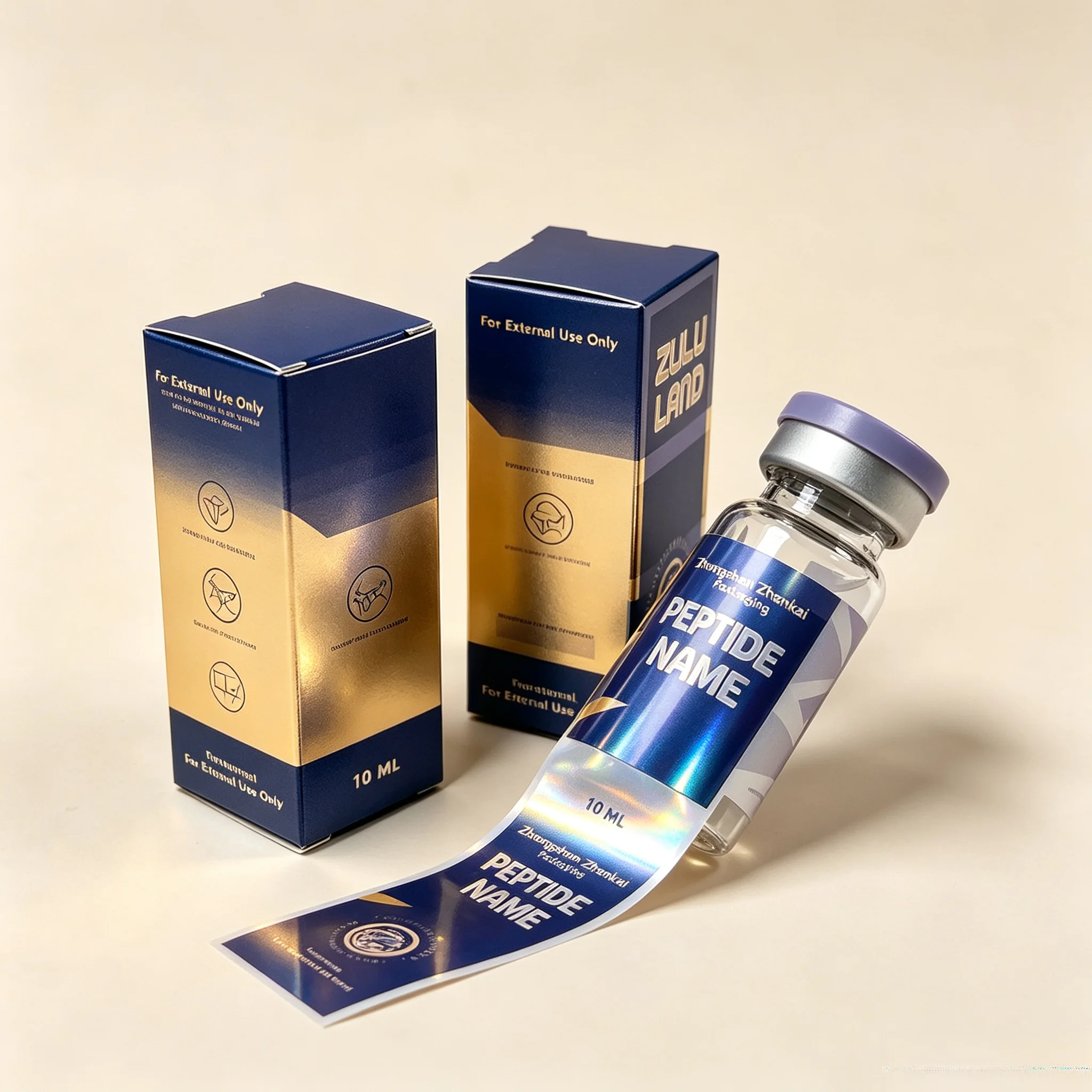 The Nutrition Fitness - Custom Peptide Vial Waterproof HD Label