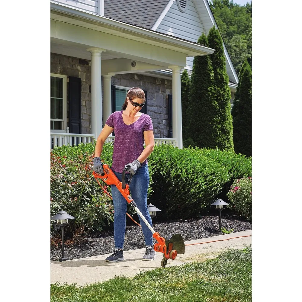 Aparador de cordas elétrico, com fio de 14 polegadas para fácil manutenção de quintal