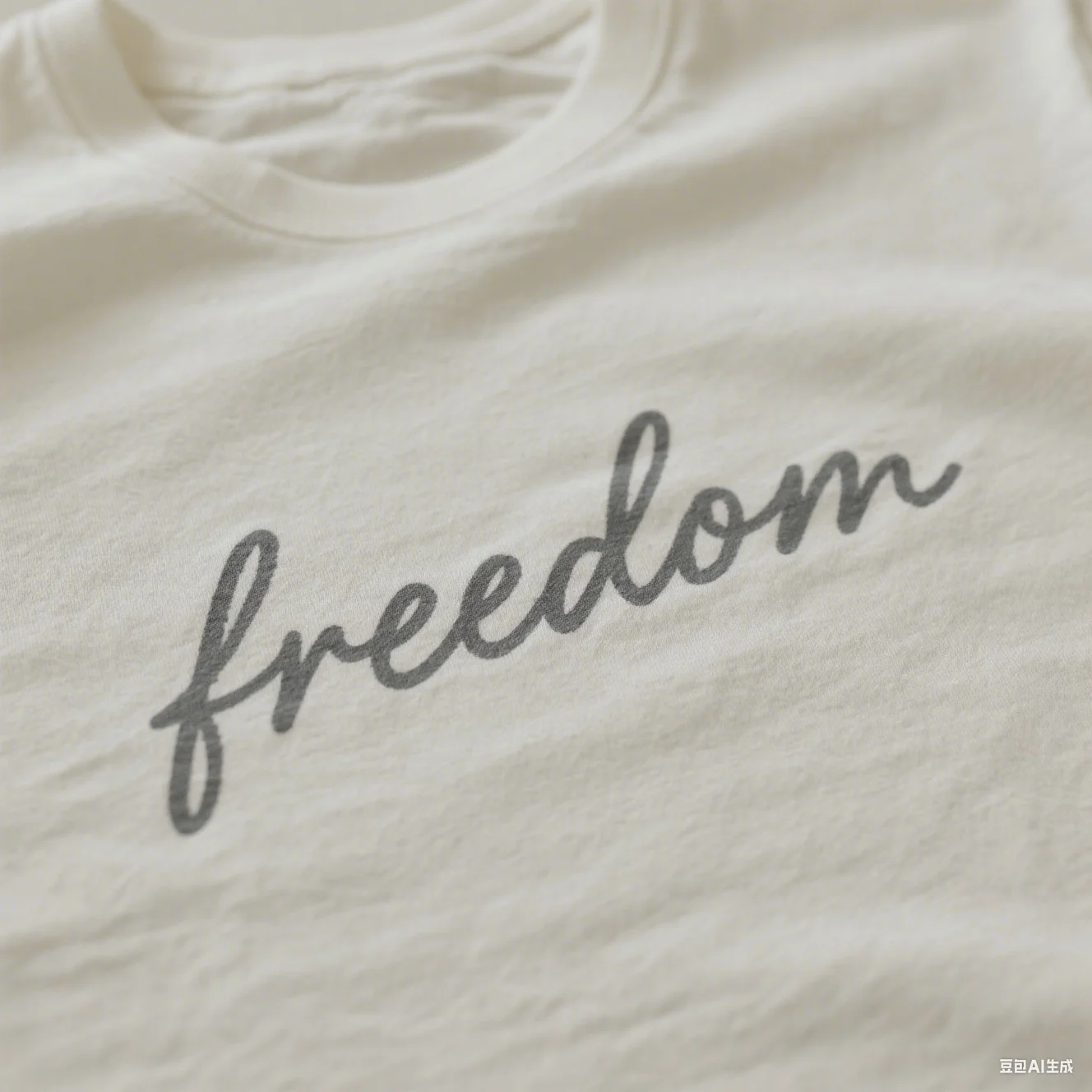 تي شيرت كاجوال مطبوع عليه حروف حرية النصي، ملابس يومية مريحة، مكتوبة بخط اليد، مريح من القطن للجنسين #2