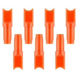 50pcs of Half Moon Shaped bow Bolts Nocks Two Colors at the Tail Suitable for 7.6 inch and 15 inch  Accessories