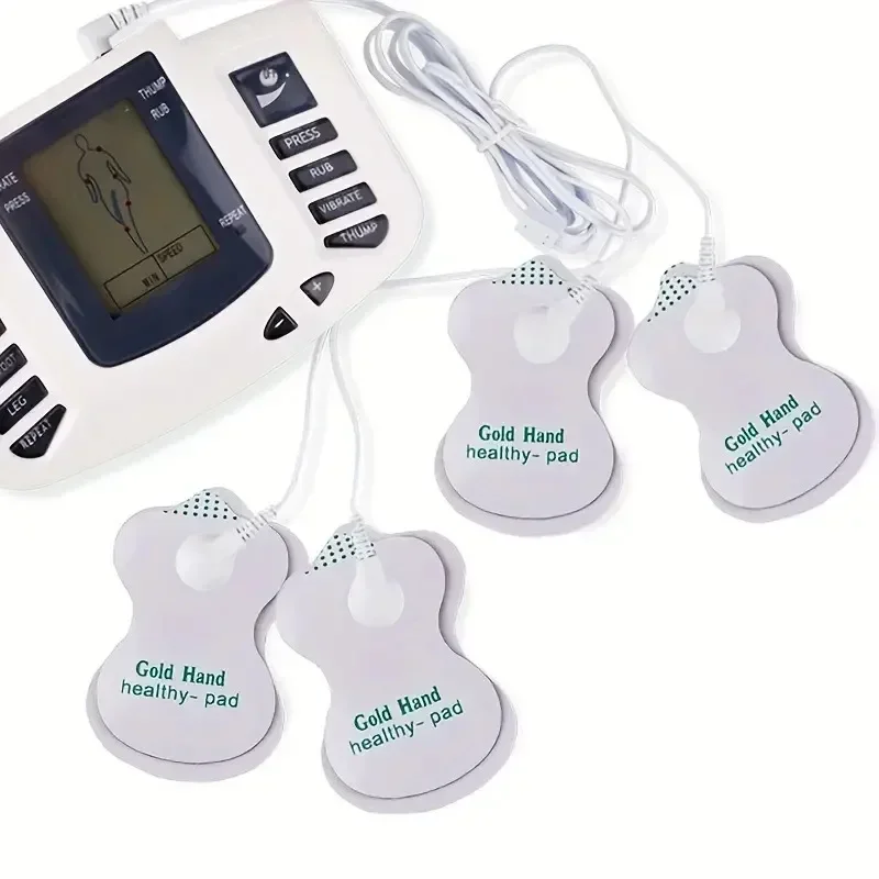 Almohadillas de electrodos de Gel para dispositivo de fisioterapia de acupuntura Tens, parche adhesivo estimulador de masaje muscular Ems de pulso adelgazante, 10/50 Uds.